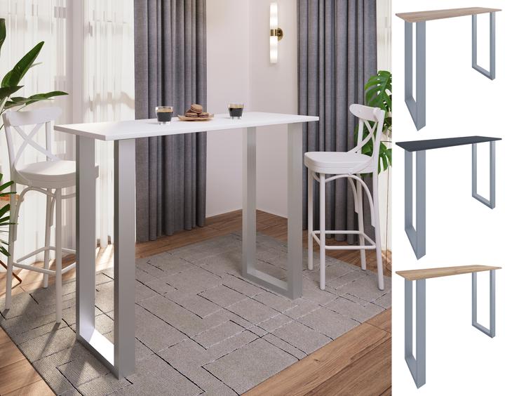 VCM Holz Bartisch Stehtisch Xona 140x50 (140 x 50 x 102 cm)