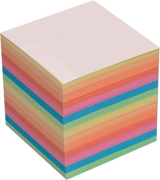 Actual product image Büroring Ersatz-Notizzettel, 90 x 90 x 90 mm, intensivfarbig, 700 Blatt