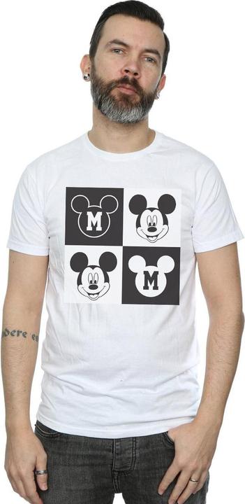 Immagine prodotto Disney Mickey Mouse Smiling Squares Maglietta Uomo (XL)