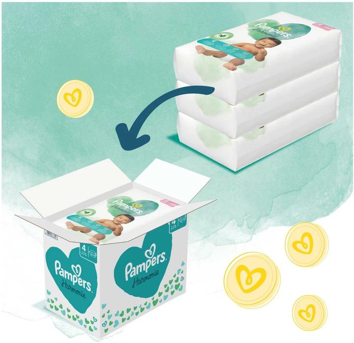 Actual product image Pampers Harmonie (Size 4, Monthly box, 174 Piece)