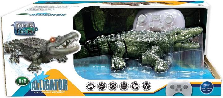Actual product image Totally Tech RC Alligator with glowing eyes
