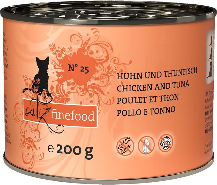 Produktbild Catz Finefood No.25 Huhn & Thunfisch (Adult, 1 Stk., 200 g)