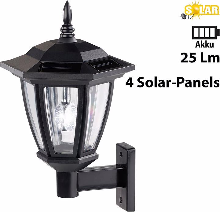 Immagine prodotto Luminea Nostalgica luce solare da parete a LED per esterni (25 lm, IP44)