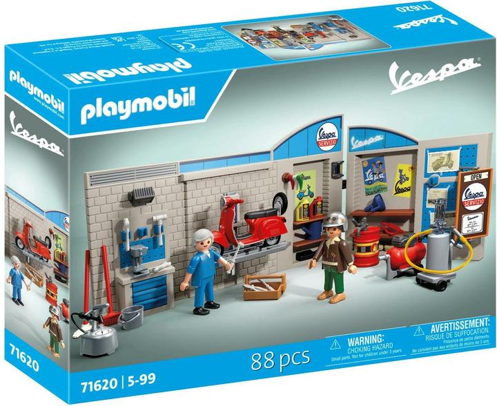 Playmobil 60s Vespa workshop (71620, Playmobil City Life)