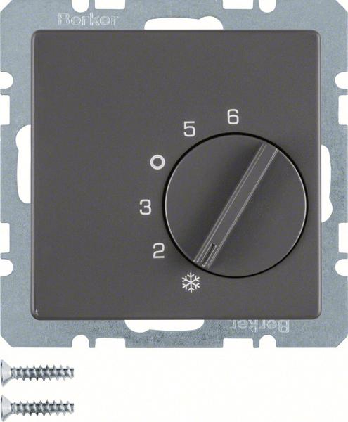 Immagine prodotto Berker Controllore di temperatura 20266086 w. Cambio di colore Q.1/Q.3 antracite, velluto