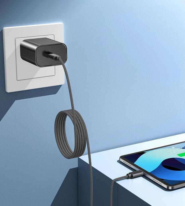 Actual product image Choetech XCC-1054 240W Cable with Power Delivery 3.1 USB-C Magnetic 1.2m - Black (1.20 m, USB 3.1, 240 W)