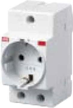 Actual product image ABB German Schuko Din Rail Modular Socket