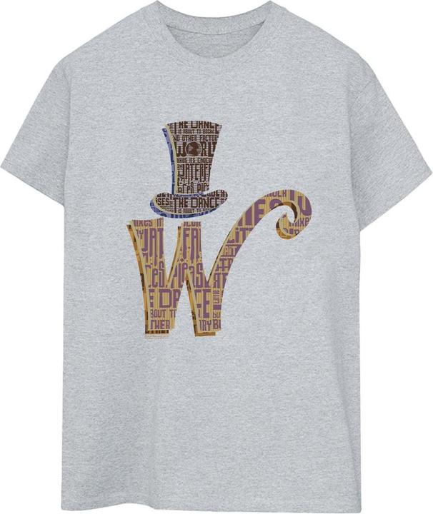 Produktbild Willy Wonka & the Chocolate Factory W Logo Hat TShirt (L)