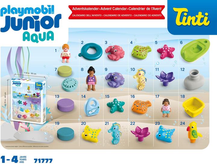 Actual product image Playmobil 71777 JUNIOR & Tinti: Bunter Badespass Adventskalender