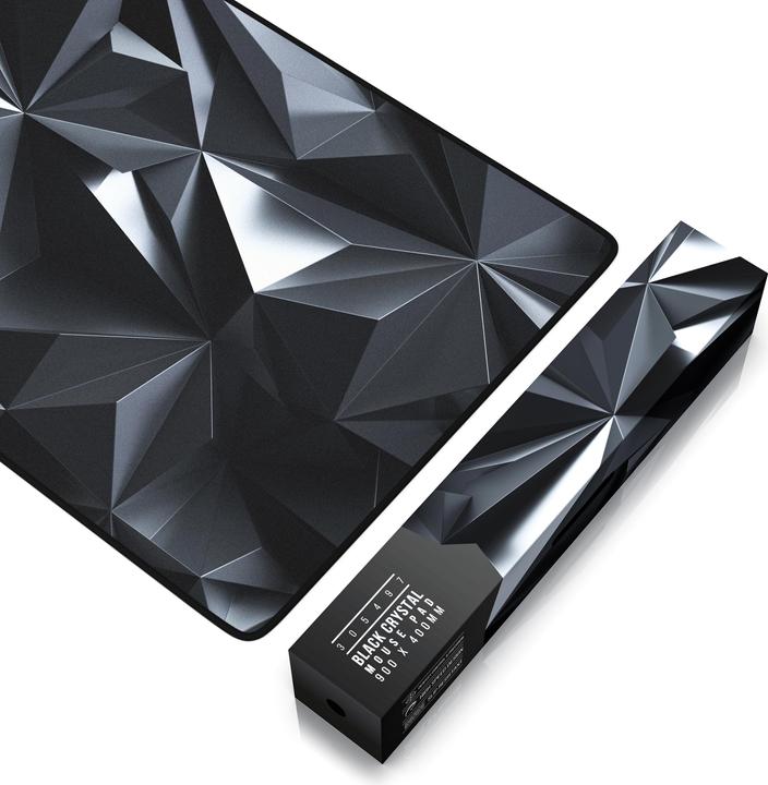 Actual product image Titanwolf Gaming Mouse Pad, 900 x 400mm XXL Mouse Mat, Improves Precision & Speed, Black Crystal (XXL)