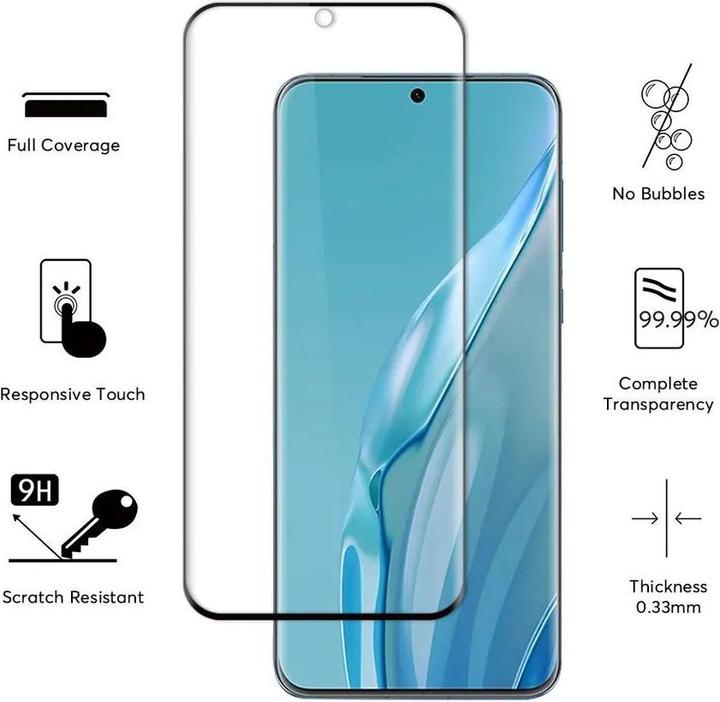 Produktbild Evelatus P60 PRO 2.5D Full Cover Japan Glue Glass Anti-Static (1 Stück, Huawei P60 Pro)
