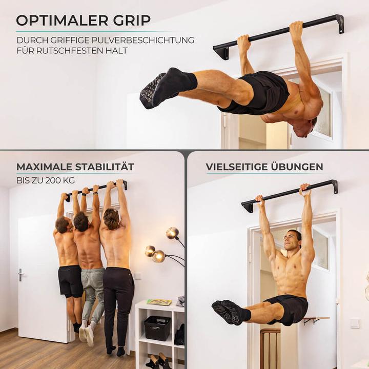 Produktbild Pullup & Dip Klimmzugstange zur Wandmontage über dem Türrahmen