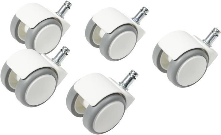 Topstar Hartbodenrollen 6991W weiss für S'neaker 5 Stück