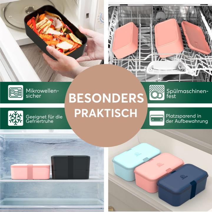 Produktbild Umami Bento Box Nestable L Bamboo Black
