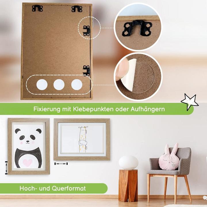 Image du produit Hermex Bilderrahmen Flip Fotorahmen A4 Kunstrahmen Bildhalter Wandrahmen (A4)