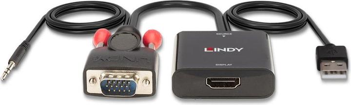 Actual product image Lindy VGA & Audio, to HDMI Converter (VGA, HDMI, 60 cm)