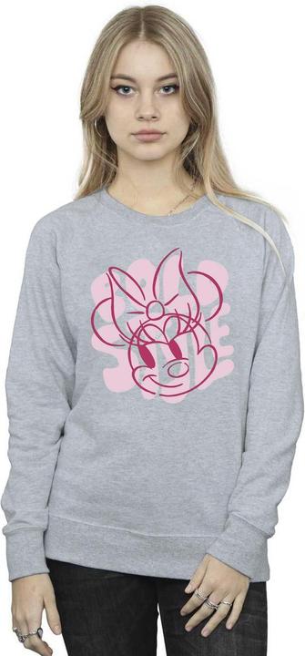 Actual product image Disney Womens/Ladies Minnie Mouse Bold Style Sweatshirt (S)