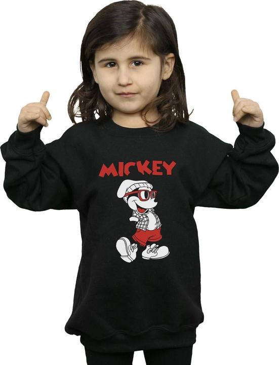 Actual product image Disney Girls Mickey Mouse Hipster Sweatshirt (128)