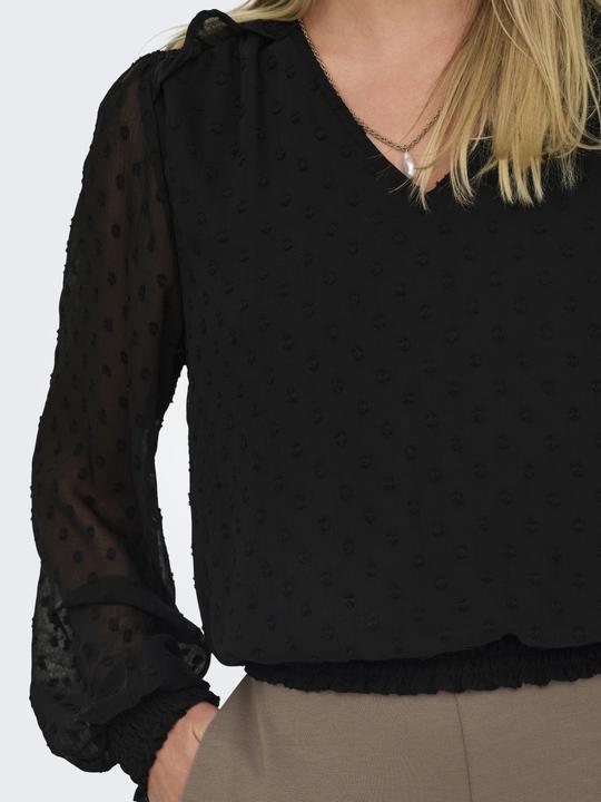 Image du produit Only Coupe normale Top col V manches ballon (XL)