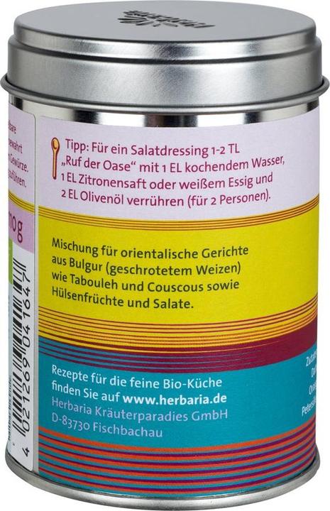 Immagine prodotto Herbaria Chiamata dell'oasi bio (110 g)