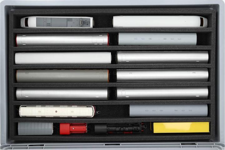 Image du produit Feldherr EB21SET - Conteneur Euro pour trains miniatures, locomotives et véhicules - 7 barres pour (Matières plastiques)