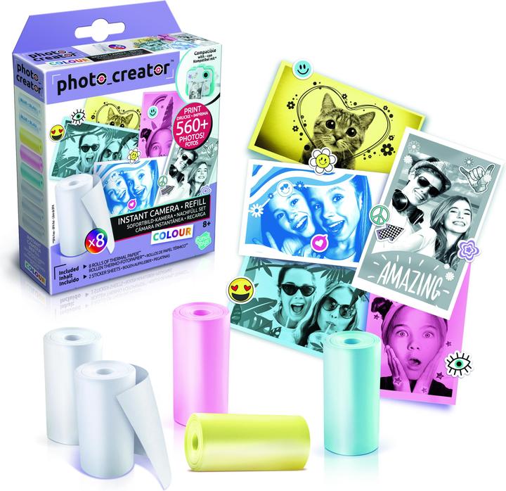 Image du produit Canal Toys Kit de recharge pour appareil photo instantané 8x papier photo + autocollant