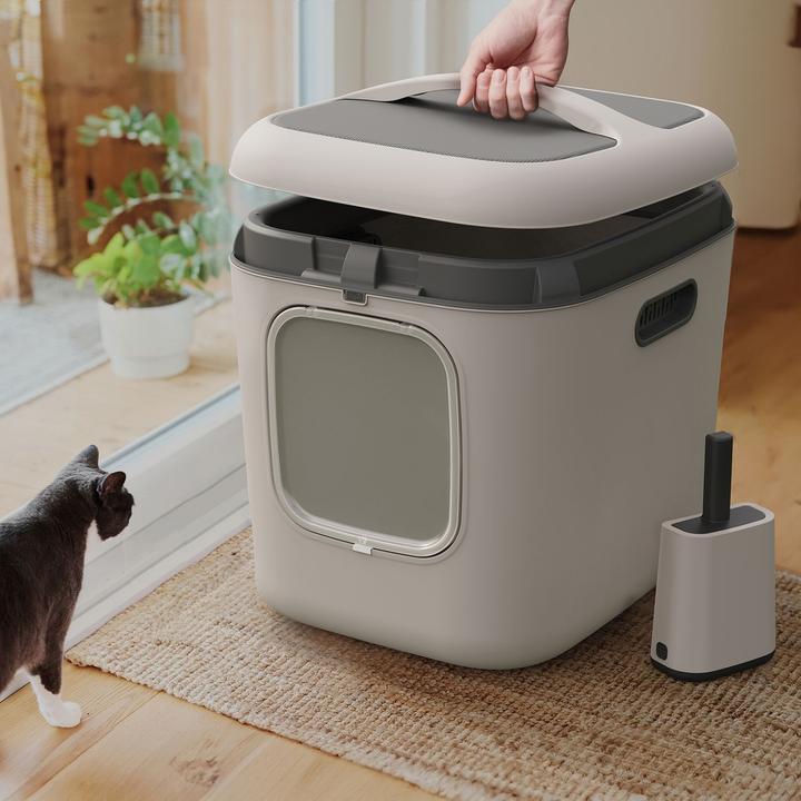 Actual product image Rotho BIALA XL cat litter tray (Cat litter box closed)