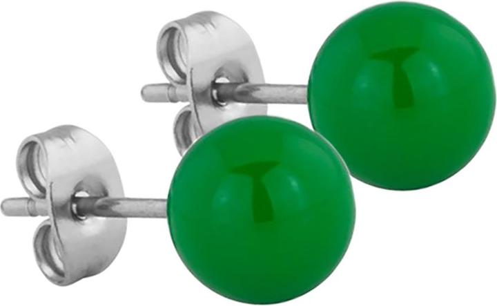 Image du produit Star Piercing Boucles d'oreilles vert boule (Acier chirurgical 316L, sans laiton)