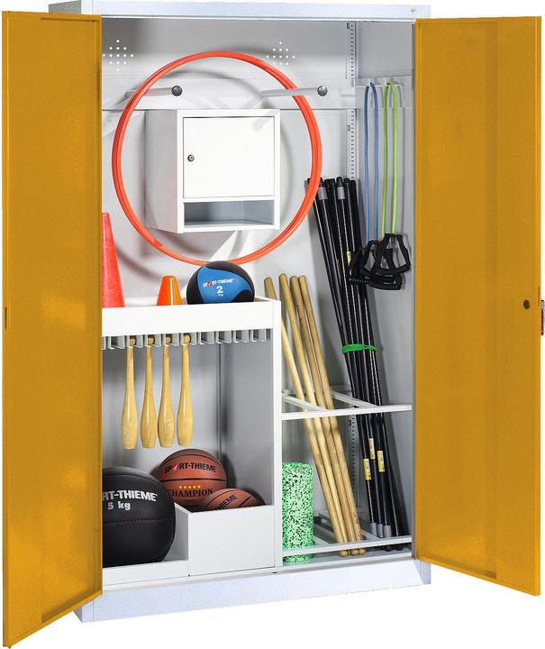 Produktbild C+P Sportgeräteschrank (HxBxT 195x120x50 cm, mit Vollblech-Flügeltüren, Typ 1)