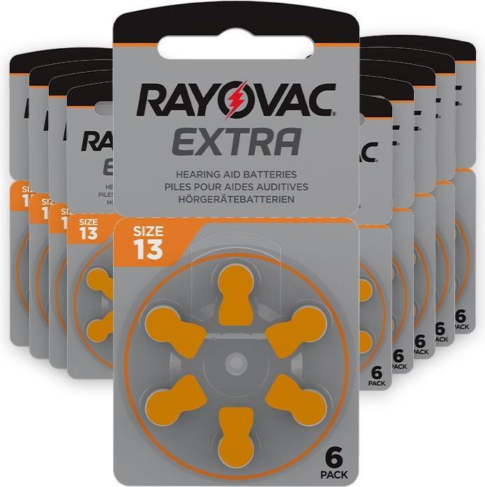 Immagine prodotto Rayovac Extra 13 Batterie per apparecchi acustici (60 pz., 13, PR48, LR754, A13, 310 mAh)