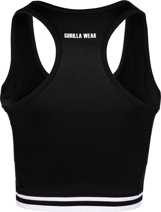 Actual product image Gorilla Wear Mesa Zip Front Crop Top Black (XS)