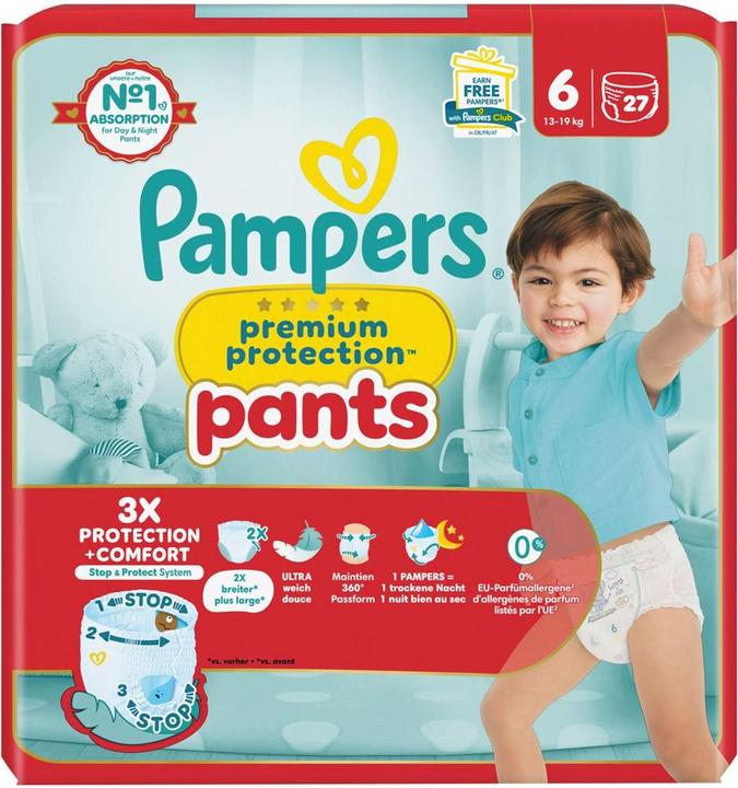 Actual product image Pampers Premium Protection Pants (Size 6, Pack, 27 Piece)