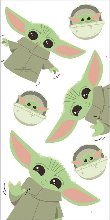 Immagine prodotto Tinisu Telo mare Star Wars Grogu Telo da bagno Yoda 70x140cm (70 x 140 cm)