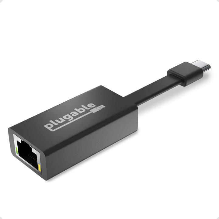Productafbeelding Plugable USB C naar Ethernet Adapter (USB-C, RJ45/LAN (1x))