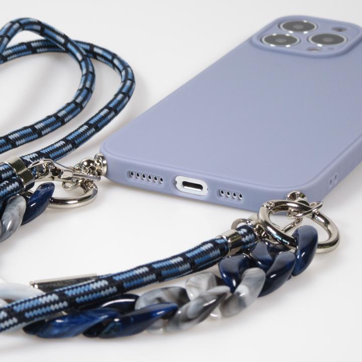 Actual product image PhoneLook Coque Gel silicone avec corde collier & chaîne de pierre décorative (Apple iPhone 13 Pro Max)