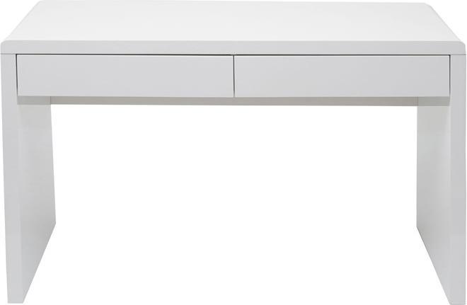 Immagine prodotto Swisshandel24 Tavolino da ufficio, tavolo da computer, tavolo da lavoro, bianco lucido 120x60cm (120 x 60 x 75 cm)