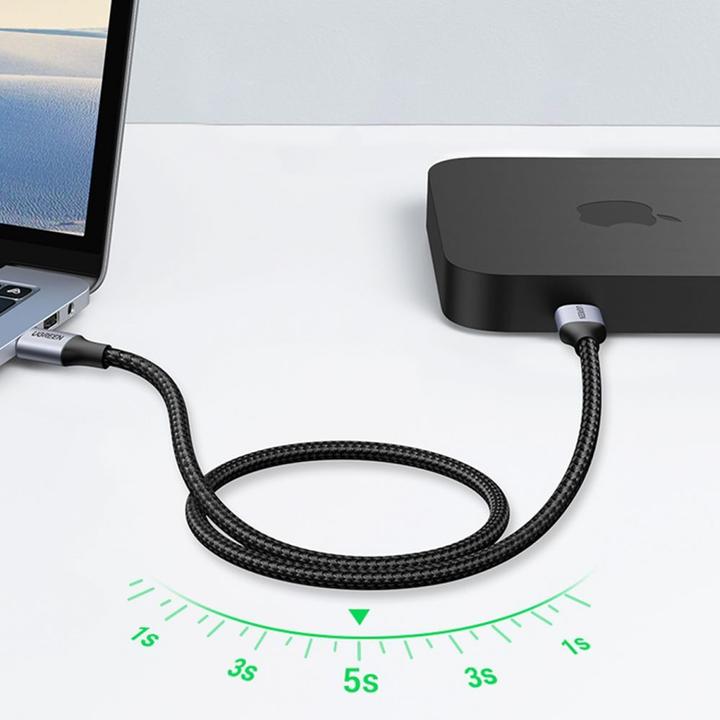 Produktbild Ugreen USB3.0 cable Male USB-A to Male USB-A 2A, 0.5m (black) (0.50 m, USB 3.0)