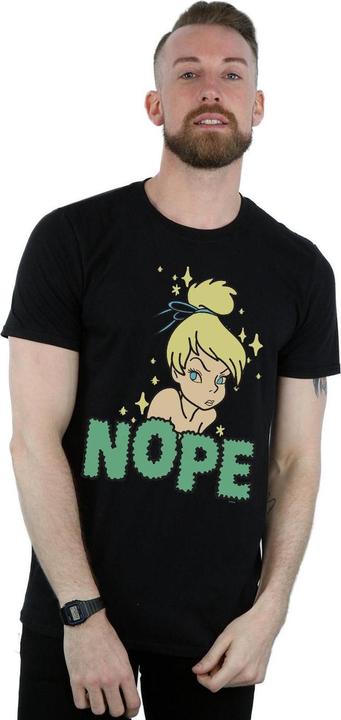 Actual product image Disney Mens Tinker Bell Nope T-Shirt (S)
