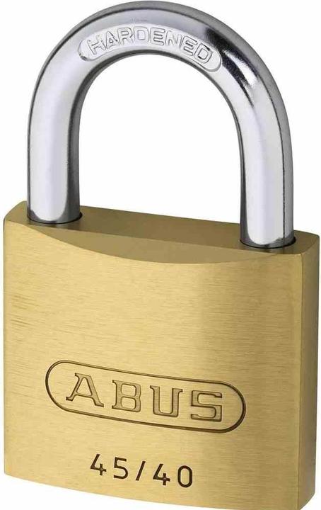 Actual product image Abus Brass padlock type 45/40 Quad-Pack SB Size: 40 mm, shackle thickness: 6.0 mm