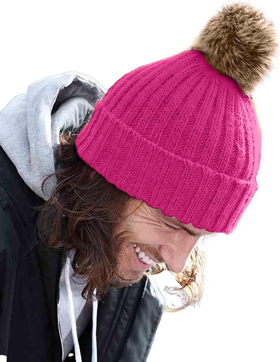 Produktbild Beechfield Strickmütze Mit Bommel (One Size)