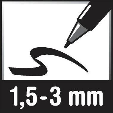 Actual product image Edding Retract 12 (Black, 3 mm, 1 x)
