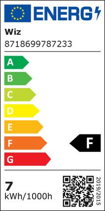 Energy Label WiZ Filament (E27, 6.70 W, 640 lm, 1 x, E)