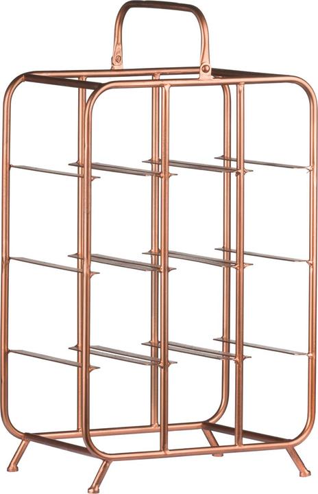 Actual product image Hill Interiors Wine rack Industrial copper, 9 bottles