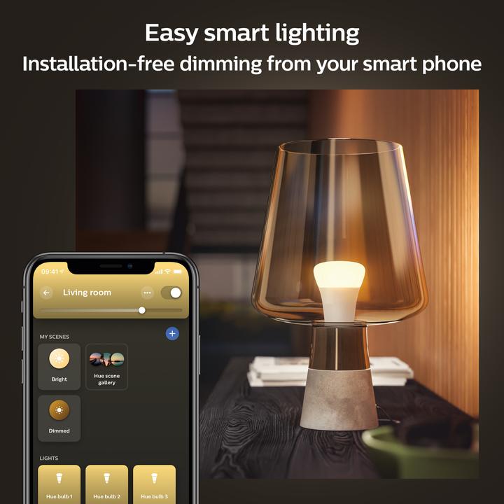 Immagine prodotto Philips Hue Tonalità di bianco (E27, 9 W, 806 lm, 4 x, F)