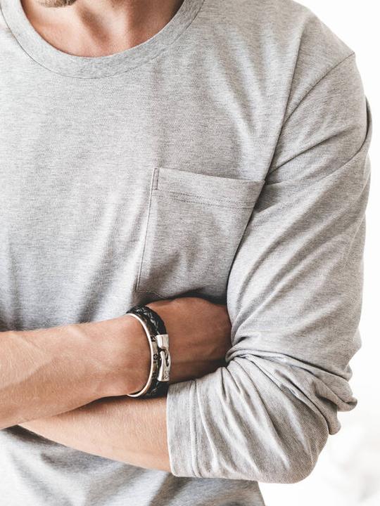 Immagine prodotto ISA Bodywear Camicia a maniche lunghe, collo rotondo (M)