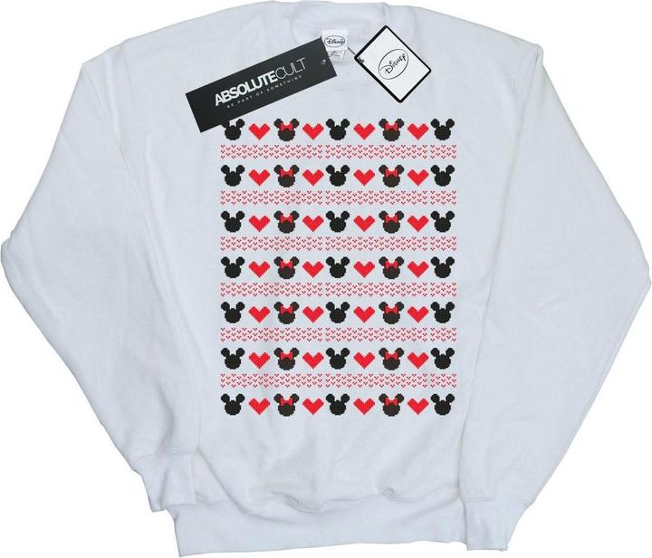 Produktbild Disney Mickey And Minnie Christmas Hearts Sweatshirt Mädchen (152, 158)