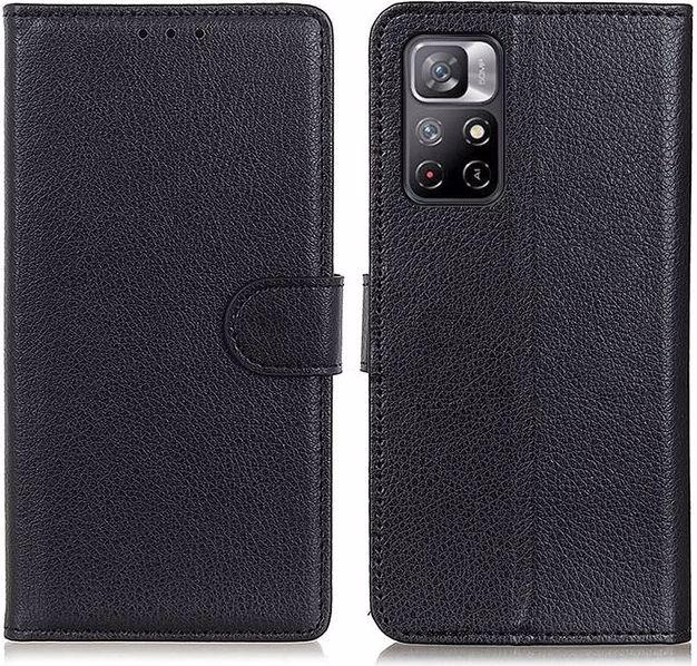 Actual product image MU Classic Litchi Leather Bookcover Series (Xiaomi Poco M4 Pro 5G)