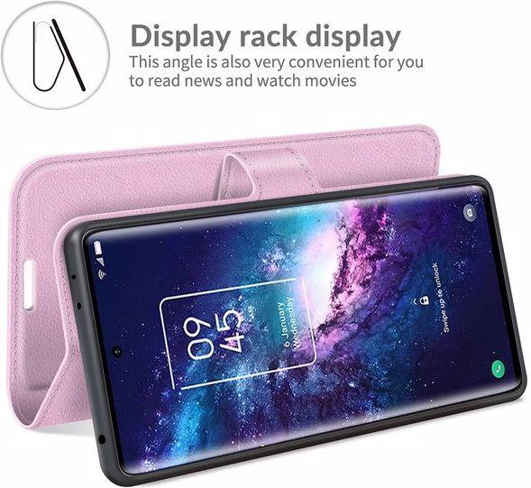 Produktbild MU Classic Litchi Leder Bookcover Series (TCL 20 Pro 5G)
