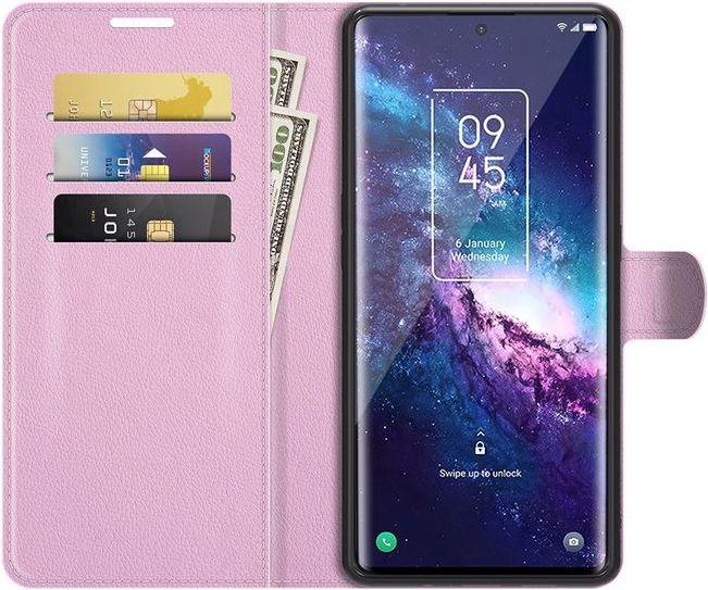 Produktbild MU Classic Litchi Leder Bookcover Series (TCL 20 Pro 5G)