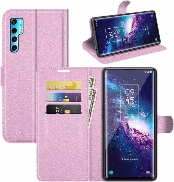 Produktbild MU Classic Litchi Leder Bookcover Series (TCL 20 Pro 5G)